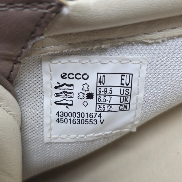 ECCO Soft 7 Women's Size US 9/9.5 EU 40 Brown Leather Sneakers Lace-Up Low Top - Picture 4 of 10